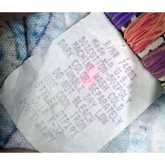 Vintage Forenza Teeshirt Top Womens Size M Artsy Abstract Geo Print Retro Tunic - Picture 8 of 8